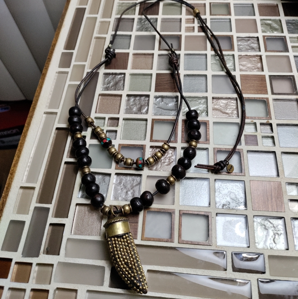 K & P vintage jewelry necklace